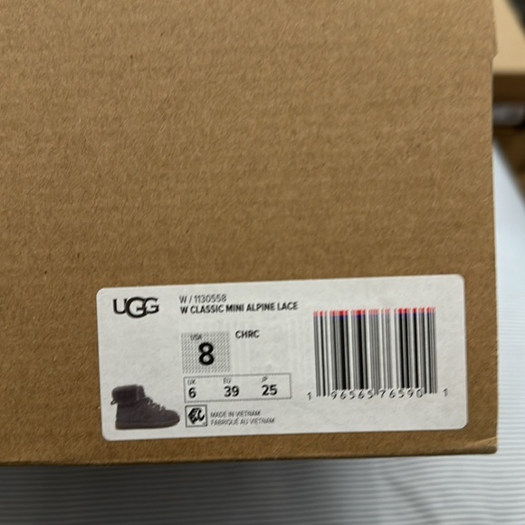 Authentic UGG Women’s Classic Mini Alpine Lace Boots - Picture 6 of 6